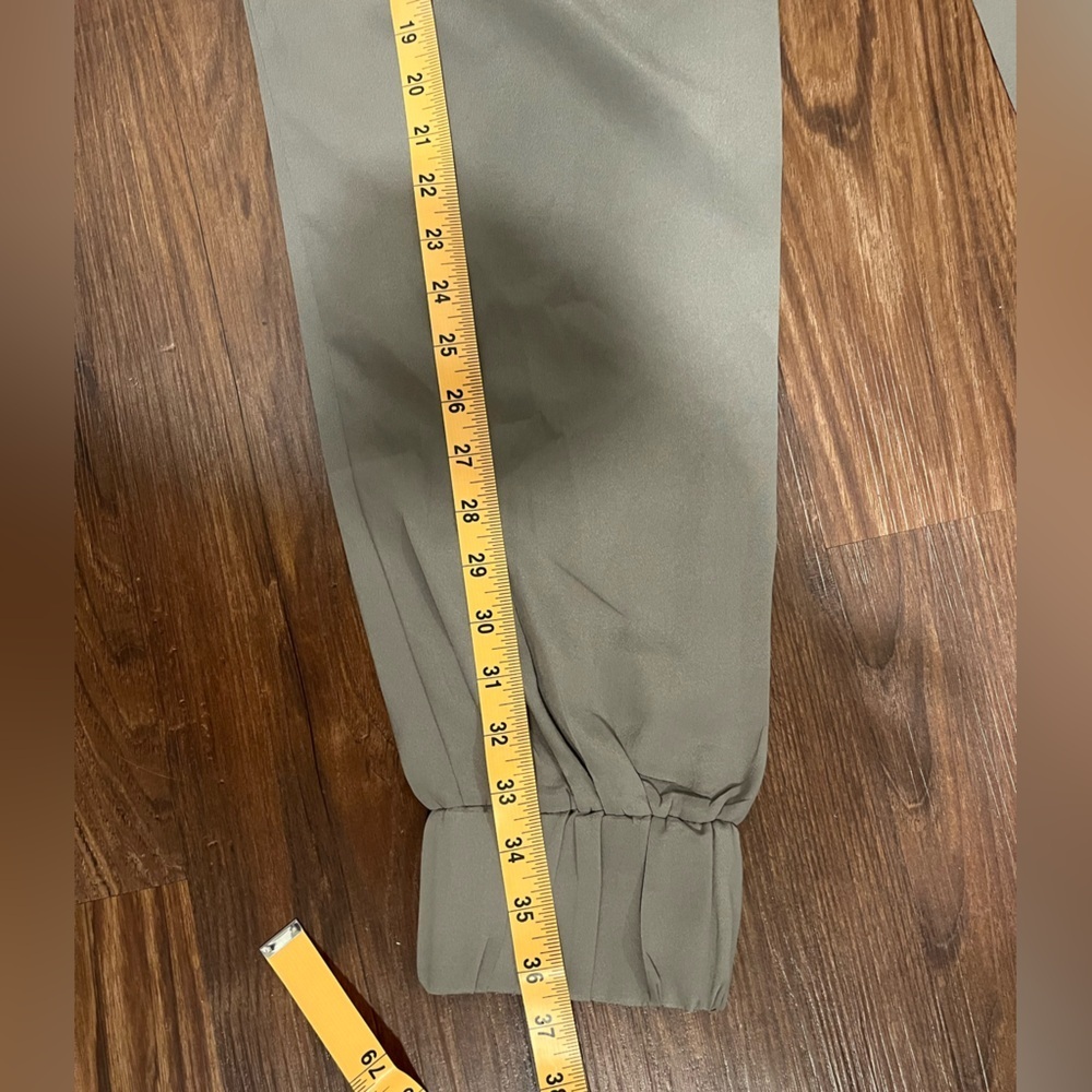 BCBGeneration Olive Green Pull On Genie Harem Pants Size S - Picture 10 of 10